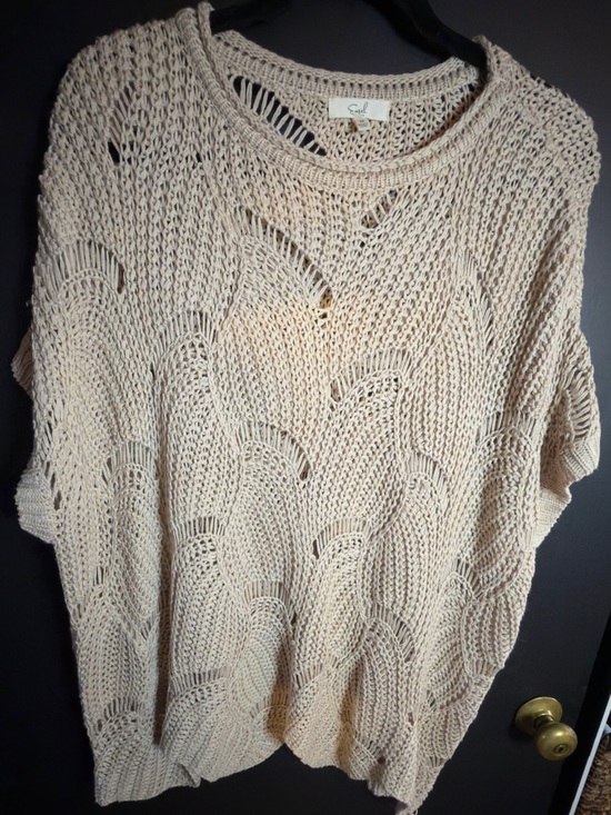 easel Sweaters - Easel Open-Knit Women’s Sweater